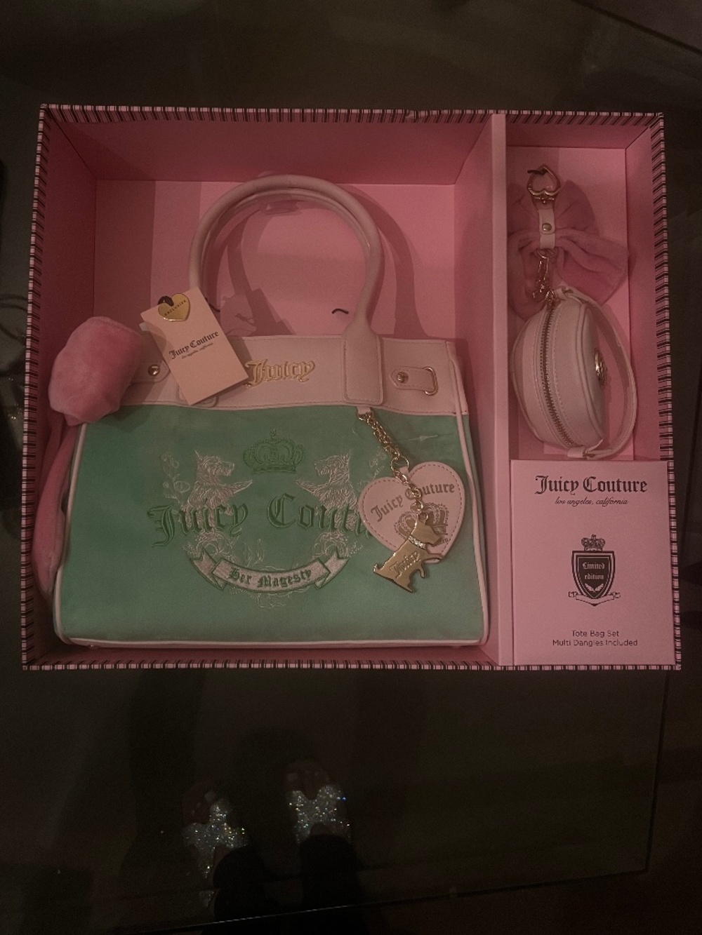 NWT Juicy couture heritage tote set